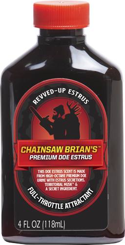 WRC Deer Lure Chainsaw Brian's Premium Doe Estrus 4 fl oz