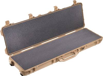 Pelican 1750 Case w/ Wheels, 3-Piece Foam, Fits 48" Guns, Tan