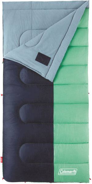 Coleman Biscayne 40-Degree Big & Tall Sleeping Bag, Mint/Navy
