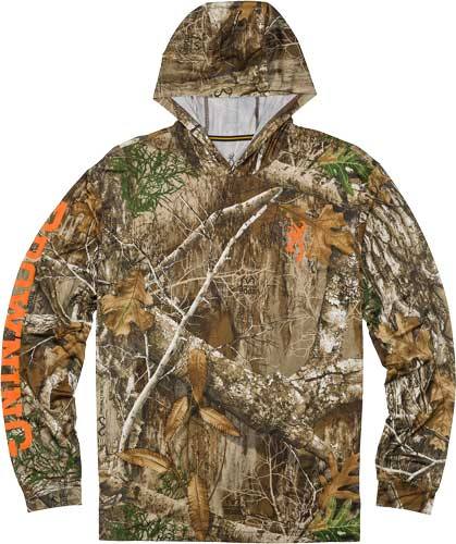 Browning Hooded L-Sleeve Tech T-Shirt Realtree Edge Large