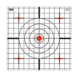 B/C Target EZE-Scorer 12" Sight-In Paper - 13 Targets