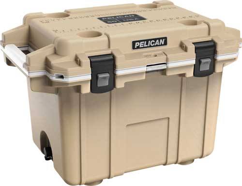 Pelican IM 50 Quart Elite Cooler - Tan/White