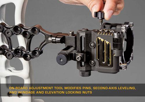 Trophy Ridge Fix 5 Bow Sight 3-Pin .019 RH Black