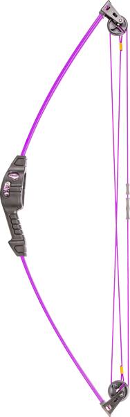 Bear Archery Spark Ambi Youth Compound Bow, Purple, Ages 5-10