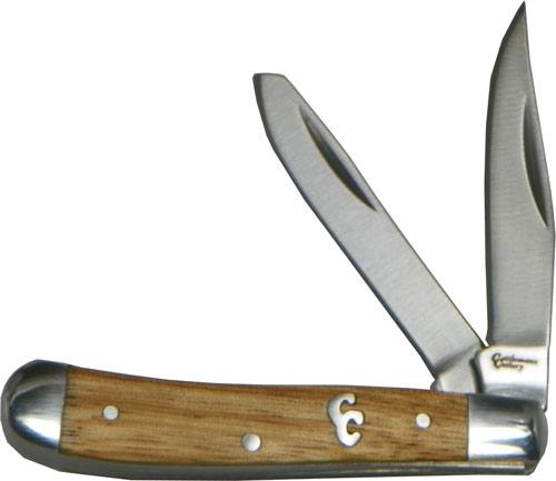 ABKT Cattleman's Cutlery Sage Brush Peanut 2-Blade Zebrawood