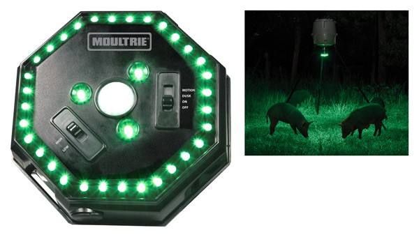 Moultrie Feeder Hog Light 30' Radius Green LED Motion Activated