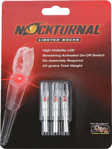 Nockturnal G-Series Lighted Nock - Red 3-Pack