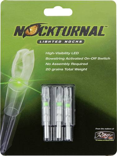 Nockturnal G-Series Lighted Nock - Green 3-Pack