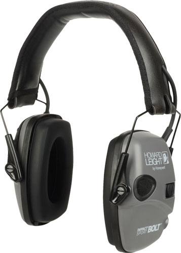 Howard Leight Impact Sport Bolt Ear Muff, NRR 22, Grey