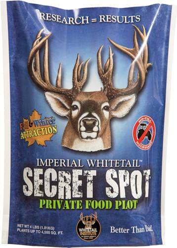 Whitetail Institute Secret Spot Food Plot Seed, 4 lbs, 4500 sq ft, Fall