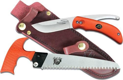 Outdoor Edge SwingBlade Pak w/ Swing Blade/Saw Leather Sheath