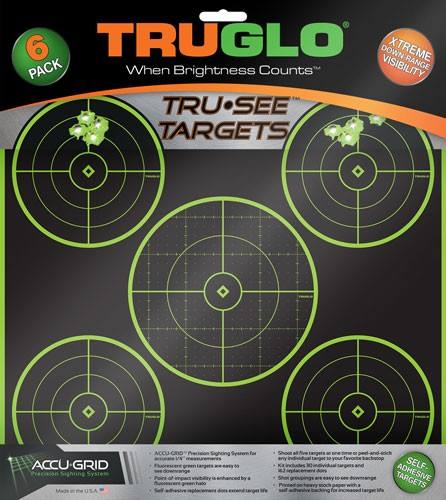 TruGlo Tru-See Reactive Target - 5-Bull 6-Pack