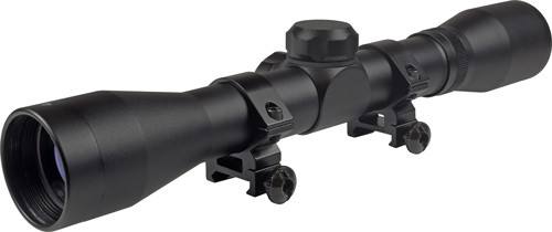 TruGlo Buckline 4x32mm Duplex Scope w/ Weaver Rings, Black