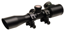 TruGlo Tru-Brite 4x32mm Scope - Illuminated R/G Mil-Dot, Black