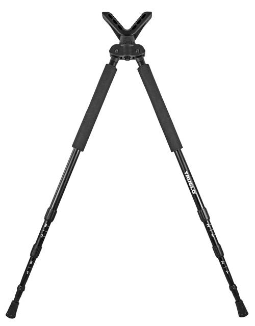 TruGlo Solid Shot Bipod 21"-40" Black w/Neoprene Handle
