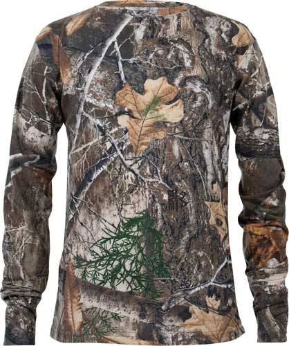 Habit Bear Cave Youth Long Sleeve Tee - Realtree Edge, Large