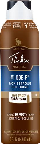 Tink's Deer Lure #1 Doe-P Non-Estrus Hot Shot Gel 5oz Aerosol