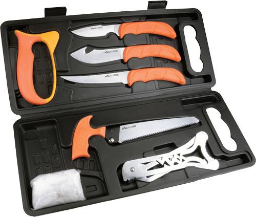 Outdoor Edge Wild Pak 8-Piece Game Processing Kit w/ Hard Box