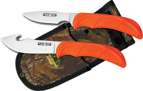 Outdoor Edge Wild Pair Skinner/Caper with Mossy Oak Sheath