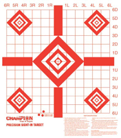 Champion Target Paper Redfield-Style Sight-In 10-Pack