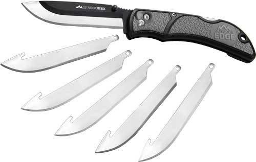 Outdoor Edge 3.5" Razor Lite EDC Folder Gray w/ 6 Blades