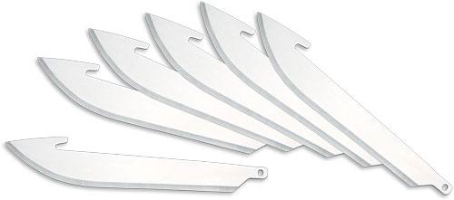 Outdoor Edge 3" Drop Point Replacement Blades 6-Pack