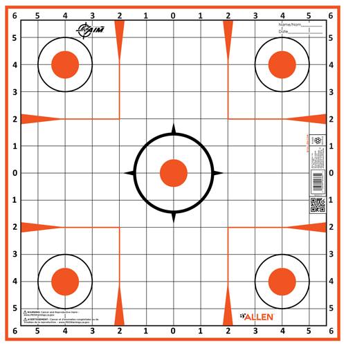 Allen EZ Aim Sight Grid Target, 12-Pack, 12"x12"