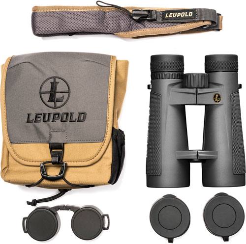 Leupold BX-5 Santiam HD 12x50 Roof Binocular - Shadow Gray
