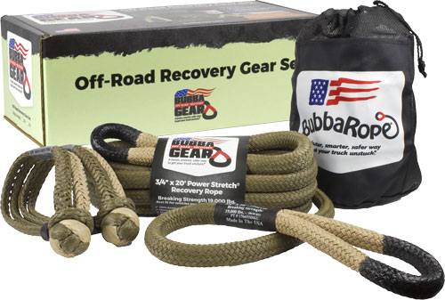 Bubba Rope Jeep Gear Set 3/4" x 20' Rope w/ 2 Gator Shackles